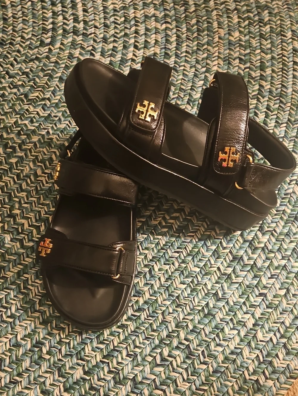TORY BURCH DOUBLE STRAP With GOLD LOGO
